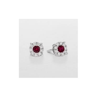 orecchini in oro bianco con diamanti e rubiniNumero di modello: BBX37136Rorecchini solitari in oro bianco con diamanti e rubini