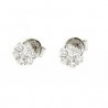 Orecchini Giorgio Visconti a punto luce con pavé di diamanti ORO 18CT