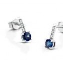 Orecchini in Oro bianco e zaffiro blu e Diamanti ORFANTASY/1R