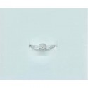 Anello in oro bianco 750 ct 18 e diamanti - ABX14467
