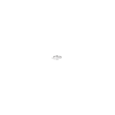 Anello solitario RECARLO in oro bianco 750 ct 18 gr 4,85 lavorazione sul gambo laterale con diamante taglio brillante ct 0,51 c