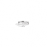 Anello solitario RECARLO in oro bianco 750 ct 18 gr 4,85 lavorazione sul gambo laterale con diamante taglio brillante ct 0,51 c
