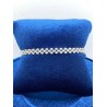 Bracciale Tennis Recarlo modello Faceround in Oro Bianco 750% 18KT monta Diamanti bianchi naturali taglio brillante rotondo con