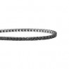 bracciale tennis uomo Recarlo facecube ref.t39se884-dk in oro 750-18ct gr 7,23 bianco con diamanti neri 0,77 ct ct colore G, pu