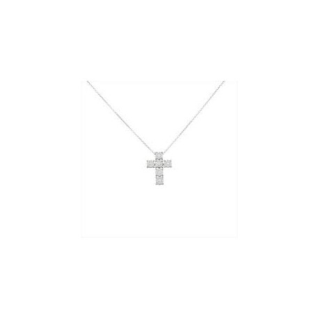girocollo RECARLO con diamanti che Realizzato interamente in oro bianco P04CR988/090-45
