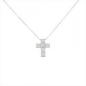 girocollo RECARLO con diamanti che Realizzato interamente in oro bianco per gr. 6,55 ct 18/750. La caratura dei Diamanti inseri