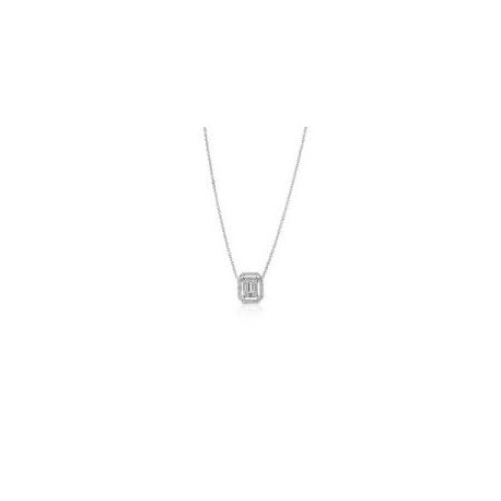 Gioiello da Donna del brand GIANNI CARITA’ realizzato in oro bianco 750 (18kt)La collana è caratterizzata da un pendente imprez