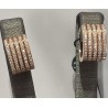 ORECCHINI buonocore in oro rosa 750(18kt) gr 14,48 tempesto di diamanti taglio brillante 0,91ct f vs