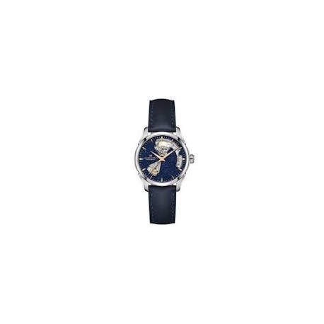 OROLOGIO HAMILTON JAZZMASTER OPEN HEART AUTO 36 MM H32215642Caratterizzato da un affascinante quadrante blu notte scintillante,