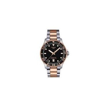 Orologio Uomo Tissot Quarzo Acciaio Rosè Seastar Nero 300 m T1204102205101con caratterisca EOL (End Of Life) che permette alla 