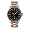 Orologio Uomo Tissot Quarzo Acciaio Rosè Seastar Nero 300 m T1204102205101con caratterisca EOL (End Of Life) che permette alla 