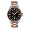 Orologio Uomo Tissot Quarzo Acciaio Rosè Seastar Nero 300 m T1204102205101