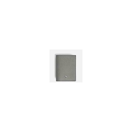 PORTAFOGLI mini montbalnc 4 scomparti Sartorial, colore grigio - 199374Materiale Calf-skin leatherPelle bovina pieno fiore stam
