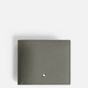 Portafoglio montblanc 8 scomparti Sartorial, colore grigio - 199370