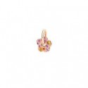 ciondolo fiore oro rosa & zaffiriDMC5013FLOWSZRO9R