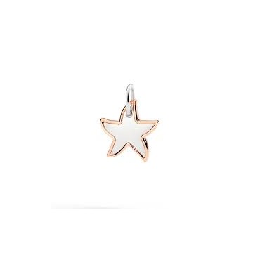 Ciondolo XL Stella Argento e Oro Rosa DMC5023STARL0009R