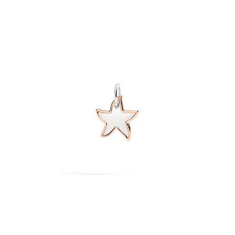 Ciondolo XL Stella Argento e Oro Rosa DMC5023STARL0009R