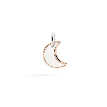 dodo Ciondolo XL Luna Argento e Oro Rosa- DMC5022MOONL0009A