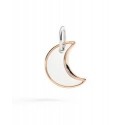 dodo Ciondolo XL Luna Argento e Oro Rosa- DMC5022MOONL0009A