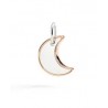 dodo Ciondolo XL Luna Argento e Oro Rosa- DMC5022MOONL0009A