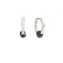 Orecchini Pepita Hoop in argento 925 e titanio Dodo - DOC5033PETIT0AGTI
