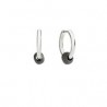 Orecchini Pepita Hoop in argento 925 e titanio Dodo - DOC5033PETIT0AGTI