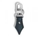 Portachiavi Montblanc pelle sartoriale goffrata colore blu 220358