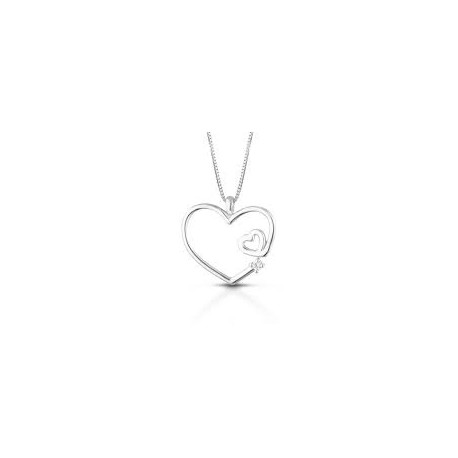 COLLANA Donna Cuori in Oro bianco CIODESIRE/3