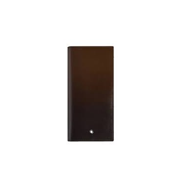 Montblanc Portafoglio Lungo 14 Tasche in Pelle Meisterstück, colore Sfumato marrone - 220318