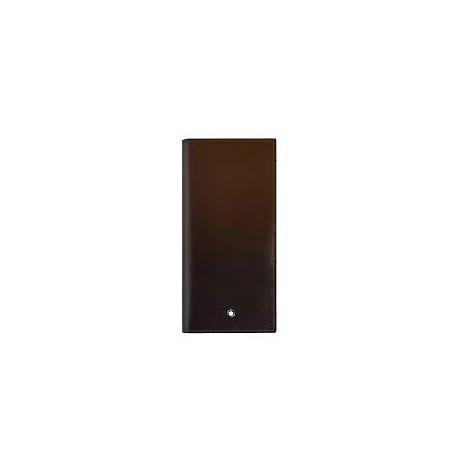 Montblanc Portafoglio Lungo 14 Tasche in Pelle Meisterstück, colore Sfumato marrone - 220318