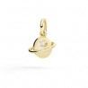 CHARM YELLOW GOLD & WHITE DIAMOND PLANET