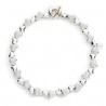 Bracciale DoDo Cuore Con Componenti Argento e Argento effetto diamantato DBC6005-HEART-MIX9A