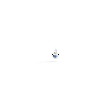Charm DoDo Cuore Argento e Zaffiro