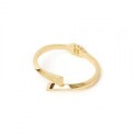 Bracciale semirigido con sezione quadrata Livia - Oro - 80c016d