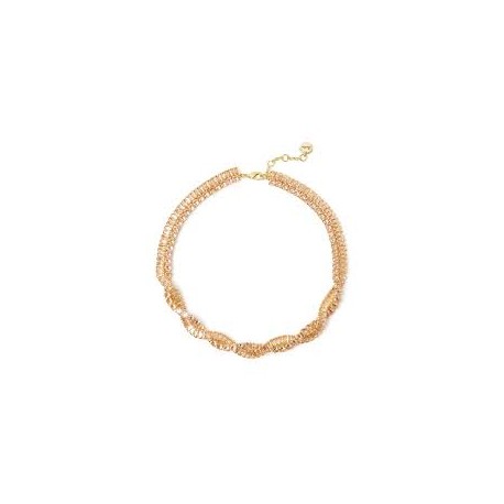 Collana corta a due fili incrociati Serenissima - Champagne - 912887dc