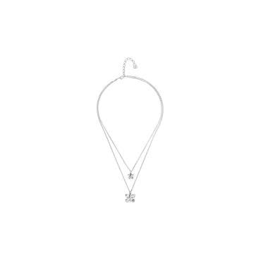 COLLANA con doppia farfalla col2057mtl0000u