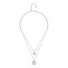 COLLANA con doppia farfalla col2057mtl0000u