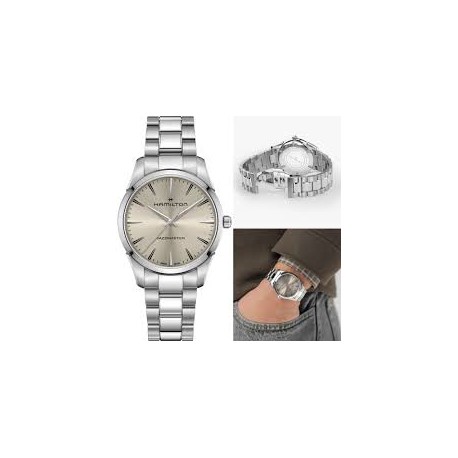 Orologio Hamilton Jazzmaster Quartz quadrante beige 40mm H32461121