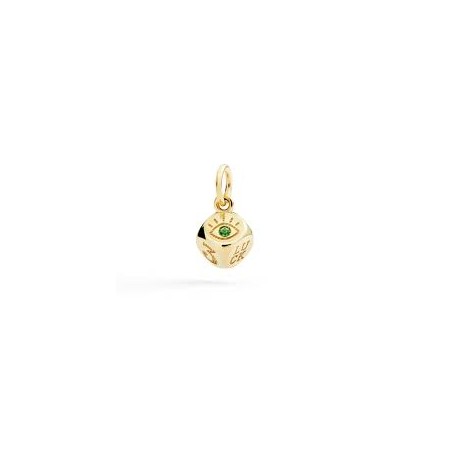 CIONDOLO DADO ORO GIALLO & TSAVORITE - DMC6010DICES0TZ9GRischiamo Insieme