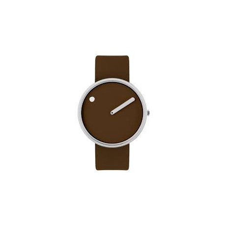orologio 40 mm / Quadrante marrone cioccolato / Cinturino in pelle marrone cioccolato