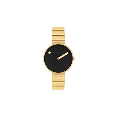 Orologio Picto 34087-2914, oro spazzolato, 34 mm, impermeabile fino a 5 ATM.