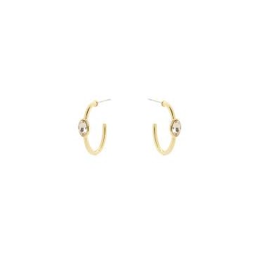 Orecchini cerchietto cristallo ovale Emilia 800055a