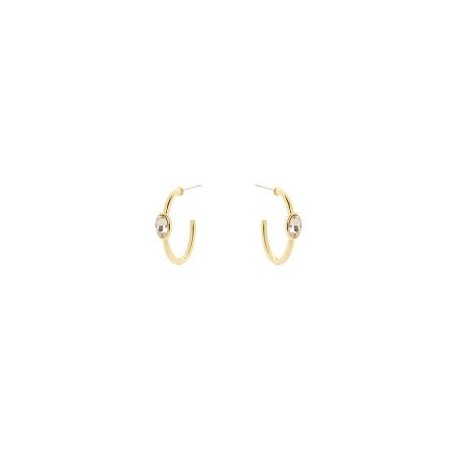 Orecchini cerchietto cristallo ovale Emilia 800055a