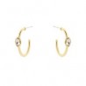 Orecchini cerchietto cristallo ovale Emilia 800055a