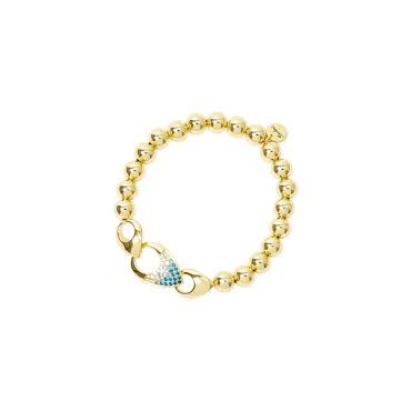 Bracciale elastico sfere tre gocce pavè Deva 842536d