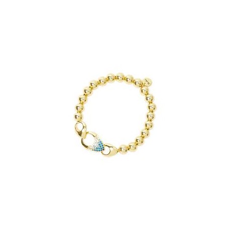 Bracciale elastico sfere tre gocce pavè Deva 842536d