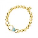 Bracciale elastico sfere tre gocce pavè Deva 842536d