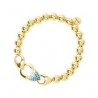 Bracciale elastico sfere tre gocce pavè Deva 842536d