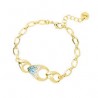 Bracciale maglie ovali tre gocce Deva 842537d