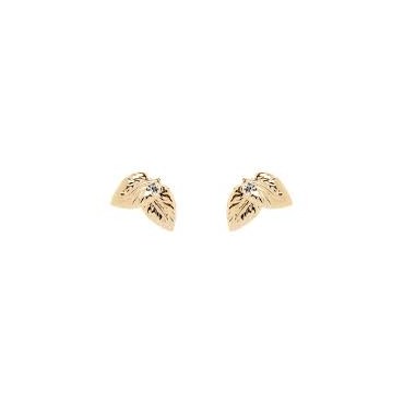 Orecchini due foglie zircone Daphne 552551